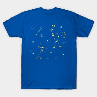 The Winter Triangle Orion Canis Major and Canis Minor Constellations T-Shirt